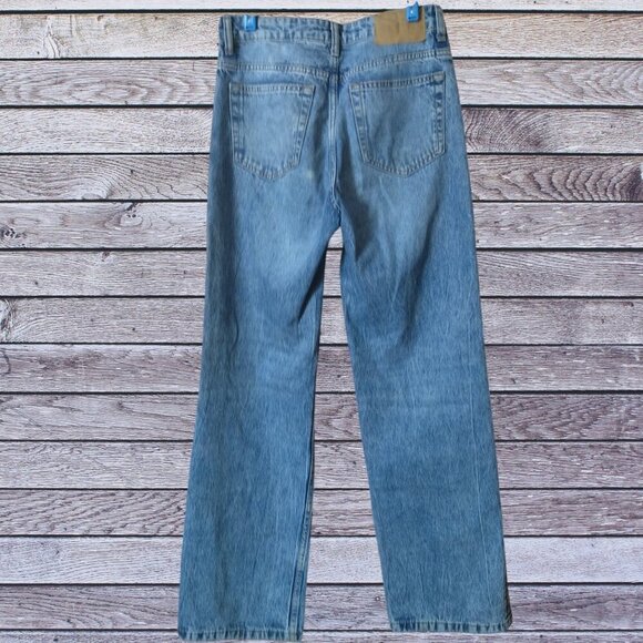 H&M Divided Women's Size 2 Denim Casual Jeans Acid Wash? High Waisted - Picture 5 of 7